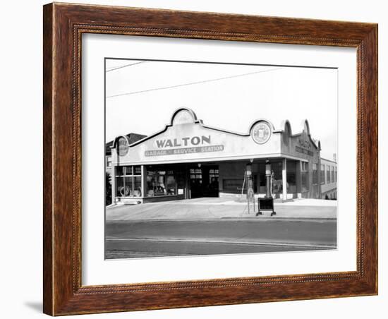 Walton Garage and Service Station, 1926-Chapin Bowen-Framed Giclee Print