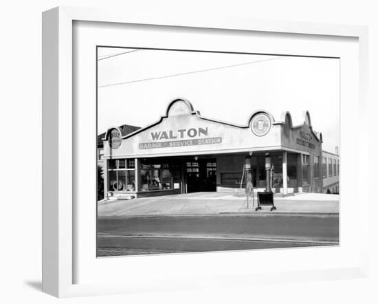 Walton Garage and Service Station, 1926-Chapin Bowen-Framed Giclee Print