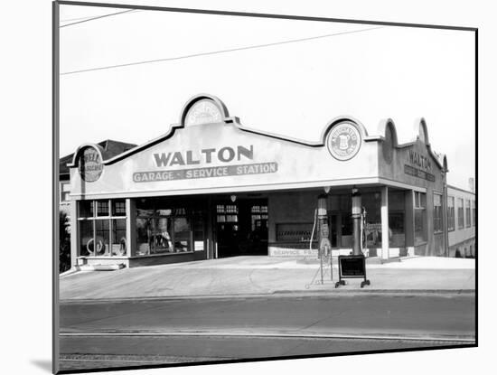 Walton Garage and Service Station, 1926-Chapin Bowen-Mounted Giclee Print