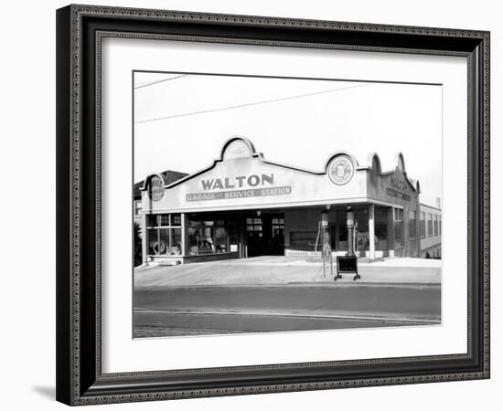 Walton Garage and Service Station, 1926-Chapin Bowen-Framed Giclee Print