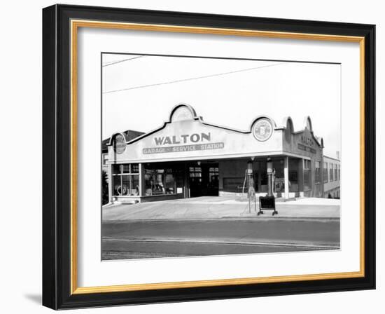 Walton Garage and Service Station, 1926-Chapin Bowen-Framed Giclee Print