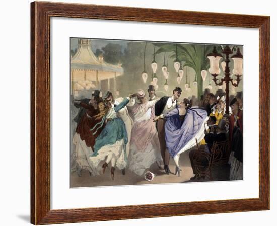 Waltz at the Bal Mabille by Philippe Jacques Linder-null-Framed Giclee Print