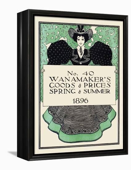 Wanamaker's Goods & Prices, Spring & Summer 1896-Maxfield Parrish-Framed Stretched Canvas