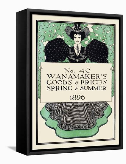 Wanamaker's Goods & Prices, Spring & Summer 1896-Maxfield Parrish-Framed Stretched Canvas