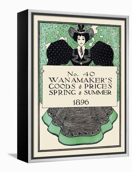 Wanamaker's Goods & Prices, Spring & Summer 1896-Maxfield Parrish-Framed Stretched Canvas