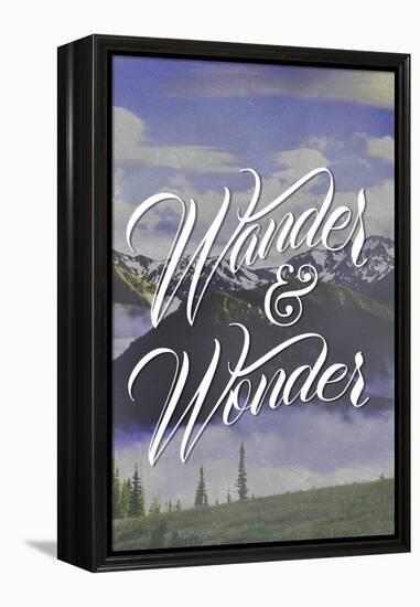 Wander and Wonder-Lantern Press-Framed Stretched Canvas