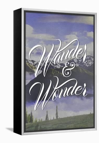 Wander and Wonder-Lantern Press-Framed Stretched Canvas