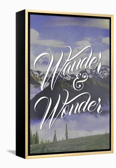 Wander and Wonder-Lantern Press-Framed Stretched Canvas