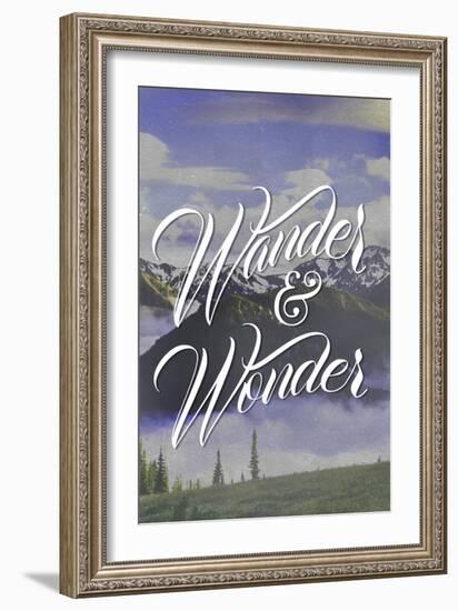 Wander and Wonder-Lantern Press-Framed Art Print