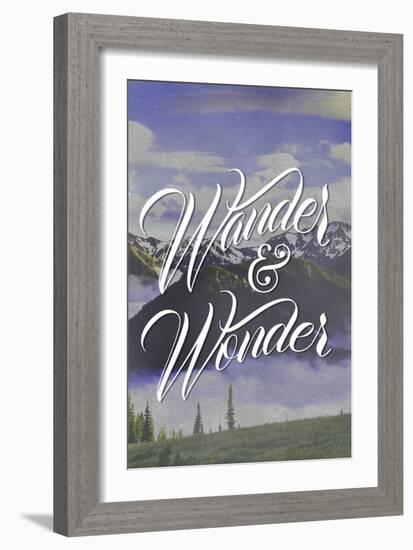 Wander and Wonder-Lantern Press-Framed Art Print