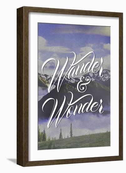 Wander and Wonder-Lantern Press-Framed Art Print