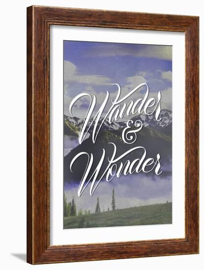 Wander and Wonder-Lantern Press-Framed Art Print