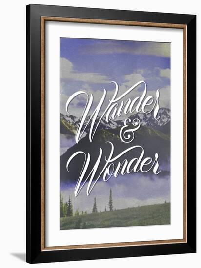 Wander and Wonder-Lantern Press-Framed Art Print