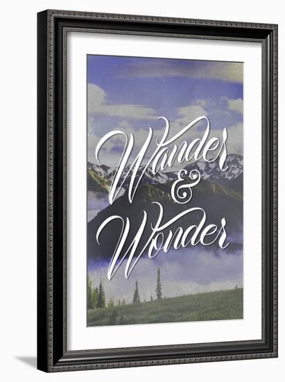 Wander and Wonder-Lantern Press-Framed Art Print