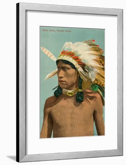 Wander Horse, Sioux Indian-null-Framed Art Print