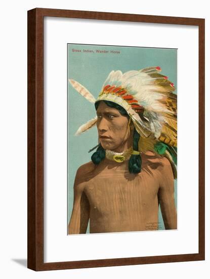 Wander Horse, Sioux Indian-null-Framed Art Print