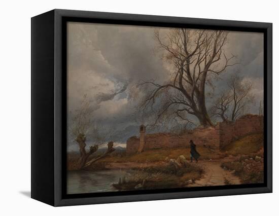 Wanderer in the Storm, 1835-Karl Julius Von Leypold-Framed Premier Image Canvas