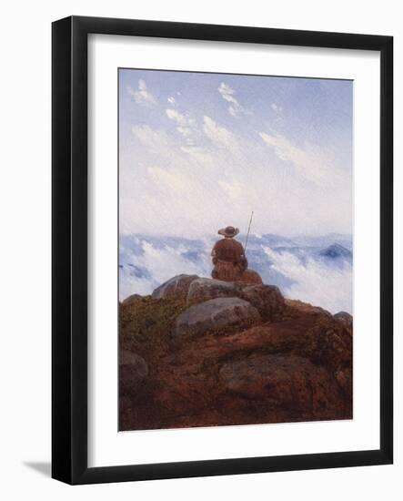 Wanderer on the Mountaintop, 1818-Karl Gustav Carus-Framed Giclee Print