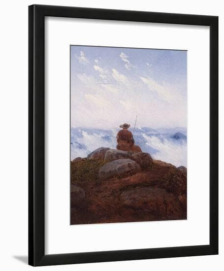 Wanderer on the Mountaintop, 1818-Karl Gustav Carus-Framed Giclee Print