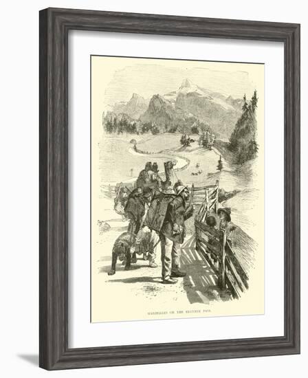 Wanderers on the Brenner Pass-null-Framed Giclee Print