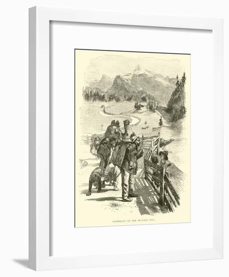 Wanderers on the Brenner Pass-null-Framed Giclee Print