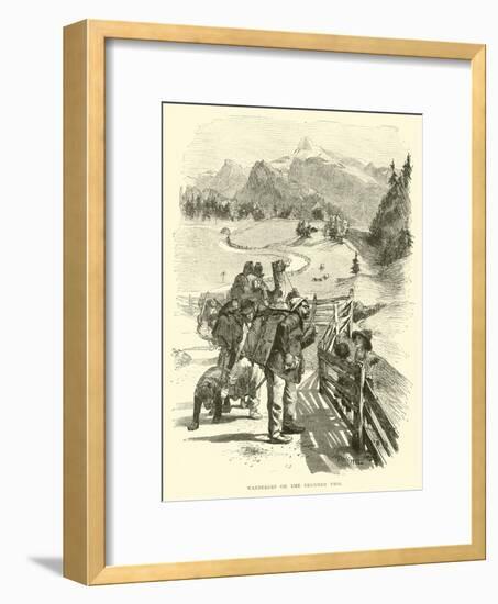 Wanderers on the Brenner Pass-null-Framed Giclee Print