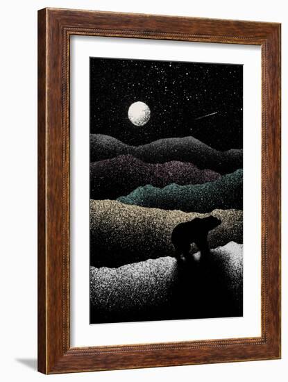 Wandering Bear, 2019 (Digital)-Florent Bodart-Framed Giclee Print