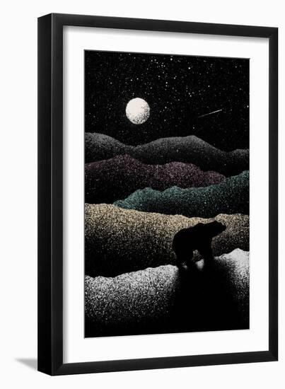 Wandering Bear, 2019 (Digital)-Florent Bodart-Framed Giclee Print