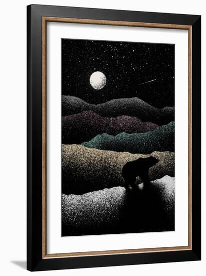 Wandering Bear, 2019 (Digital)-Florent Bodart-Framed Giclee Print