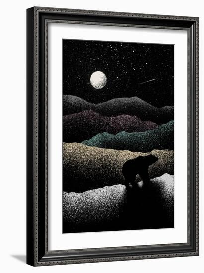 Wandering Bear, 2019 (Digital)-Florent Bodart-Framed Giclee Print