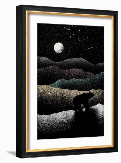 Wandering Bear, 2019 (Digital)-Florent Bodart-Framed Giclee Print