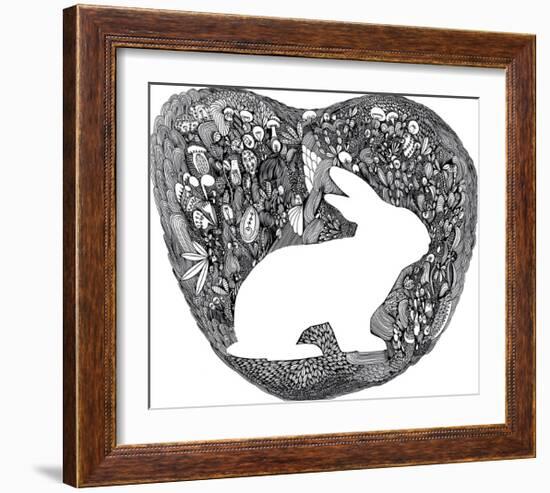 Wandering Bunny-Virginia Kraljevic-Framed Giclee Print