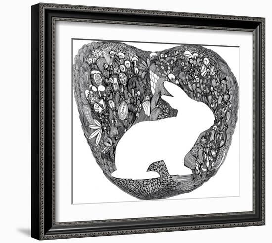 Wandering Bunny-Virginia Kraljevic-Framed Giclee Print