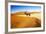 Wandering Dune of Sossuvlei in Namibia with Oryx Walking on It-mezzotint-Framed Photographic Print