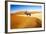 Wandering Dune of Sossuvlei in Namibia with Oryx Walking on It-mezzotint-Framed Photographic Print