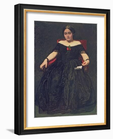 Wandering Thoughts, C.1855-John Everett Millais-Framed Giclee Print