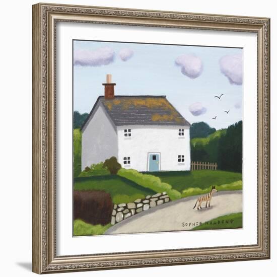 Wandering Whippet-Sophie Harding-Framed Giclee Print