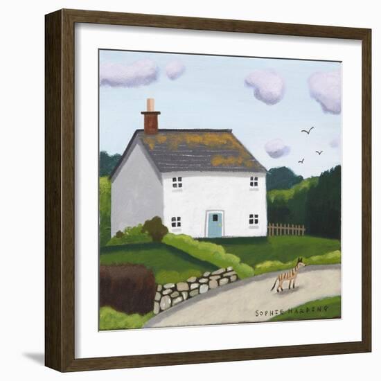 Wandering Whippet-Sophie Harding-Framed Giclee Print