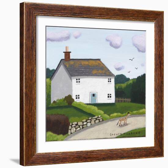 Wandering Whippet-Sophie Harding-Framed Giclee Print