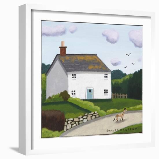 Wandering Whippet-Sophie Harding-Framed Giclee Print