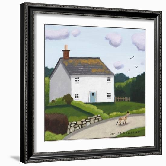 Wandering Whippet-Sophie Harding-Framed Giclee Print