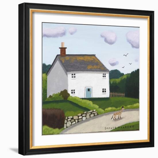 Wandering Whippet-Sophie Harding-Framed Giclee Print