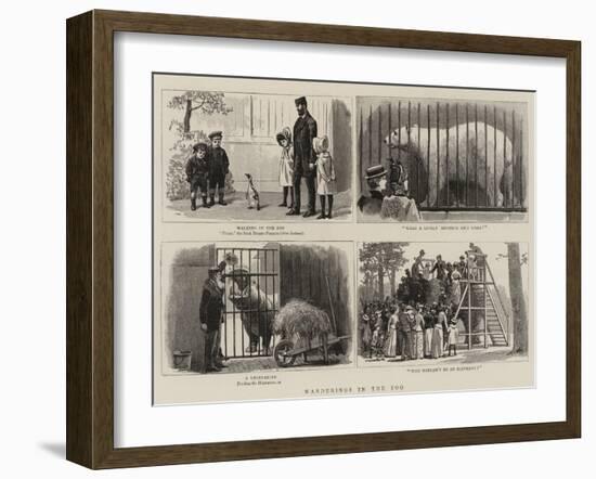 Wanderings in the Zoo-John Charles Dollman-Framed Giclee Print