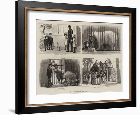 Wanderings in the Zoo-John Charles Dollman-Framed Giclee Print