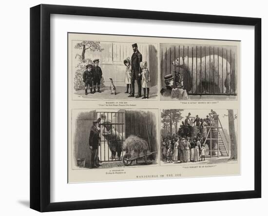 Wanderings in the Zoo-John Charles Dollman-Framed Giclee Print