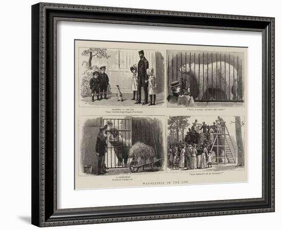 Wanderings in the Zoo-John Charles Dollman-Framed Giclee Print