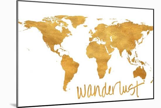 Wanderlust Map-null-Mounted Art Print