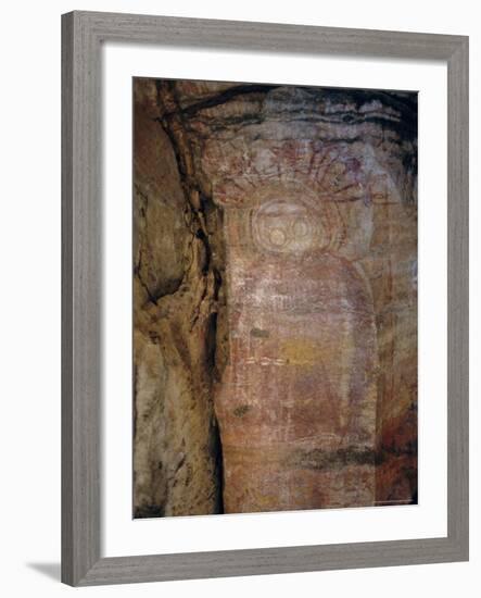 Wandjana Type Aboriginal Painting, Western Australia, Australia-Richard Ashworth-Framed Photographic Print