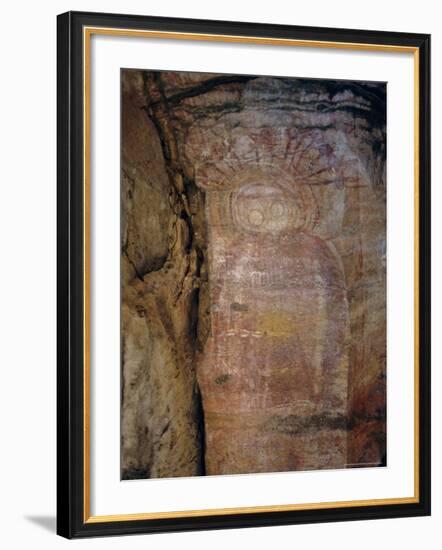 Wandjana Type Aboriginal Painting, Western Australia, Australia-Richard Ashworth-Framed Photographic Print