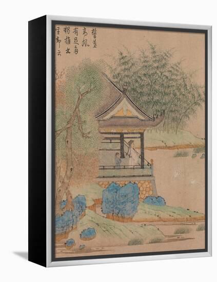 Wang Xizhi watching geese, Handscroll. c.1295-Qian Xuan-Framed Premier Image Canvas